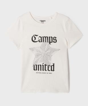 Tee-shirt court imprimé fille - CAMPS UNITED vue4 - CAMPS US GEMO FOR GOOD - GEMO