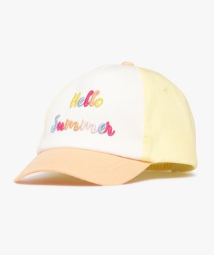 Casquette tricolore avec inscription brodée fille vue1 - GEMO(BEBE DEBT) - GEMO