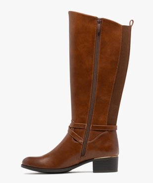 Bottes cavalières doublées avec bride cheville femme - Valentina Baldano vue4 - VALENTINA BALDA - GEMO
