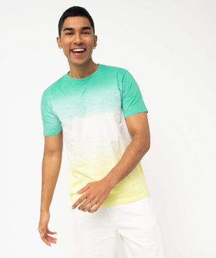 Tee-shirt homme à manches courtes tie-and-dye coloris unique vue3 - GEMO (HOMME) - GEMO
