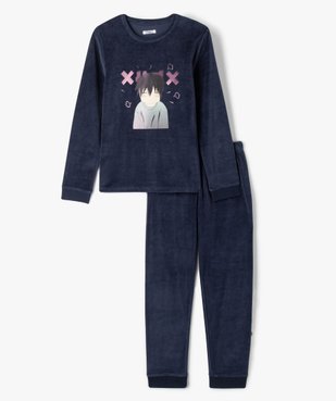 Pyjama en velours avec motif manga garçon  vue1 - GEMO (JUNIOR) - GEMO
