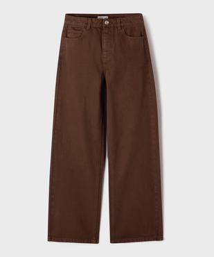 Jean Straight coloré fille vue1 - GEMO 4G FILLE - GEMO