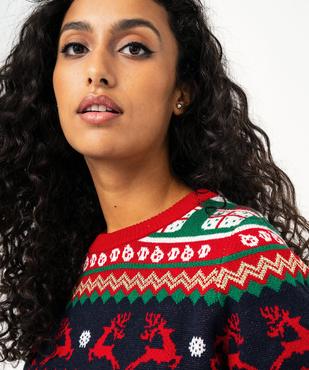 Pull de Noël multicolore femme  vue3 - PREMIER PRIX BY GEMO - GEMO