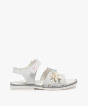 Sandales fille avec étoiles brodées sur le dessus vue1 - GEMO (ENFANT) - GEMO