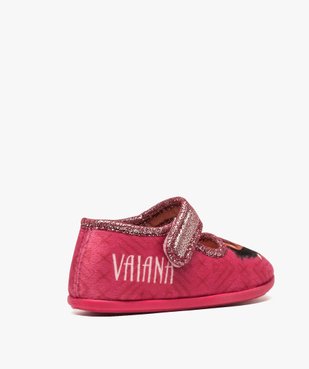 Chaussons fille avec bride à scratch - Vaiana vue4 - VAIANA - GEMO
