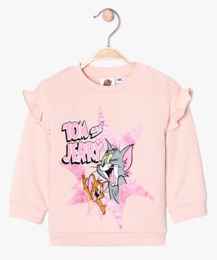 Sweat bébé fille à volants - Tom & Jerry vue2 - TOM ET JERRY - GEMO