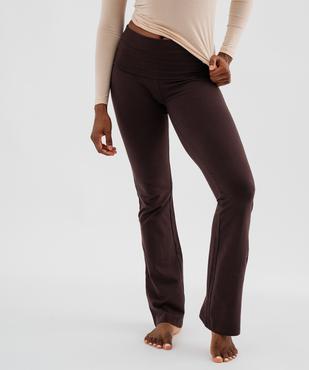 Pantalon loungewear flare femme vue1 - GEMO 4G FEMME - GEMO
