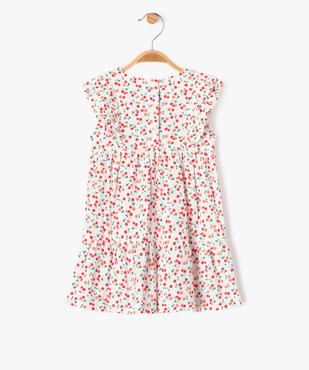 Robe à manches courtes avec volants bébé fille vue3 - GEMO 4G BEBE - GEMO