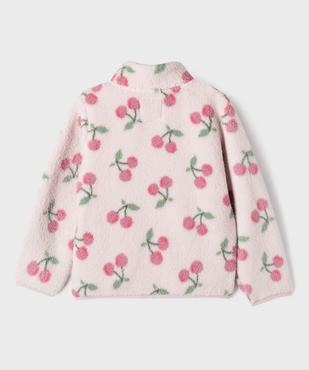 Sweat zippé à col montant en sherpa fille vue5 - GEMO (ENFANT) - GEMO