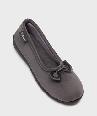 Chaussons ballerines à talon compensé femme - Isotoner vue5 - ISOTONER - GEMO