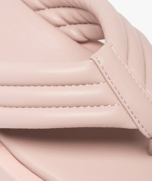 Tongs femme à semelle plateforme et brides rembourrées vue6 - GEMO (CASUAL) - GEMO