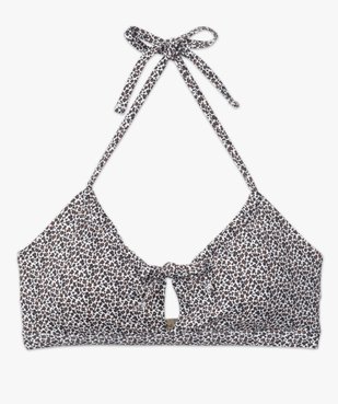 Haut de maillot de bain femme imprimé forme brassière vue4 - GEMO (PLAGE) - GEMO