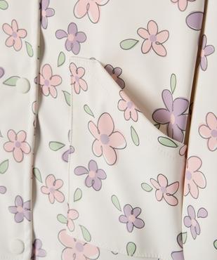 Imperméable à capuche à motifs fleuris fille vue2 - GEMO (ENFANT) - GEMO