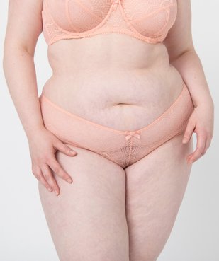 Shorty femme grande taille en dentelle et tulle vue1 - GEMO(HOMWR FEM) - GEMO