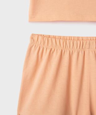 Pyjashort en jersey de coton imprimé fille vue3 - GEMO (ENFANT) - GEMO