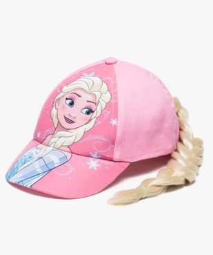 Casquette avec fausse tresse - La Reine des Neiges vue1 - REINE DES NEIGE - GEMO