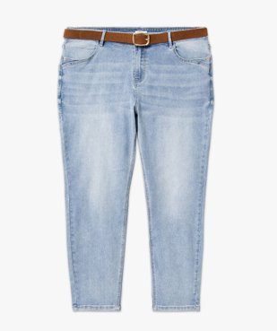 Jean slim 7/8e avec ceinture femme grande taille vue5 - GEMO (G TAILLE) - GEMO