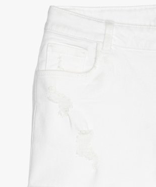 Short en jean avec marques d’usure vue2 - GEMO (JUNIOR) - GEMO