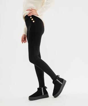 Legging avec boutons sur les hanches femme vue9 - GEMO(FEMME PAP) - GEMO
