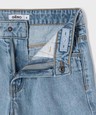Short en jean à pinces fille vue2 - GEMO (ENFANT) - GEMO