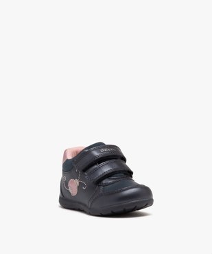 Chaussures premiers pas bébé fille unies avec détail surpiqué - Geox vue2 - GEOX - GEMO