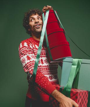 Pull de Noël imprimé jacquard homme vue5 - GEMO (HOMME) - GEMO