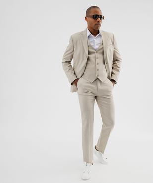 Pantalon de costume ajusté homme vue1 - GEMO (HOMME) - GEMO