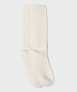 Chaussettes hautes unies femme vue1 - GEMO(HOMWR FEM) - GEMO