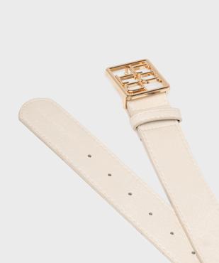 Ceinture avec boucle métallique carrée femme - LuluCastagnette vue2 - LULU CASTAGNETT - GEMO