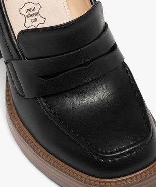 Mocassin à plateforme et talon haut femme vue6 - GEMO(URBAIN) - GEMO