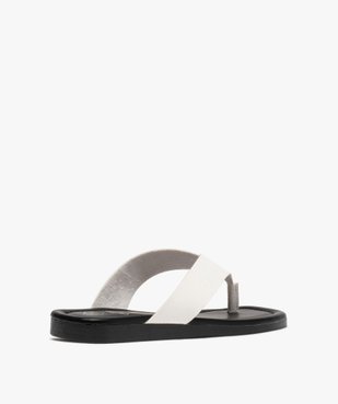 Sandales femme à entre-doigts coupe spéciale pied large vue4 - GEMO (CASUAL) - GEMO