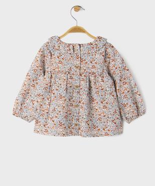 Blouse manches longues à motifs fleuris bébé fille - LuluCastagnette vue3 - LULUCASTAGNETTE - GEMO