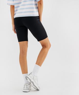 Short legging de sport avec taille élastique large femme vue3 - GEMO(FEMME PAP) - GEMO