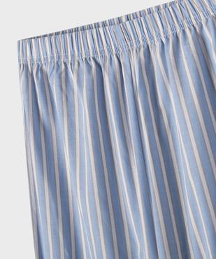 Pyjama avec pantalon rayé fille vue3 - GEMO (JUNIOR) - GEMO