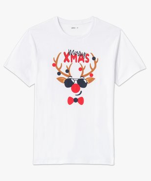 Tee-shirt homme avec motif renne spécial Noël vue4 - GEMO (HOMME) - GEMO