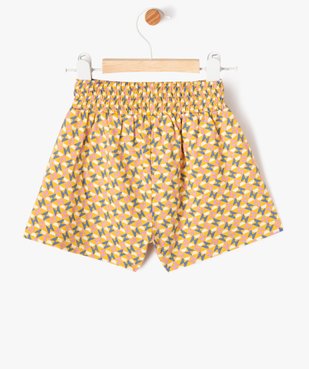 Short imprimé en maille bébé fille vue3 - GEMO 4G BEBE - GEMO