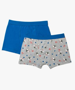 Boxer garçon imprimé sushis avec coton stretch biologique (lot de 2) vue1 - GEMO 4G GARCON - GEMO