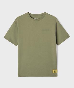 Tee-shirt manches courtes oversize avec inscription poitrine garçon vue1 - GEMO 4G GARCON - GEMO