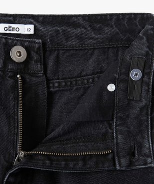 Jean fille regular à taille haute et finition bord-franc vue3 - GEMO (JUNIOR) - GEMO