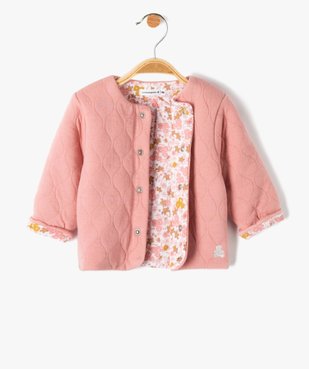Gilet bébé fille en sweat matelassée douillet - LuluCastagnette vue2 - LULUCASTAGNETTE - GEMO