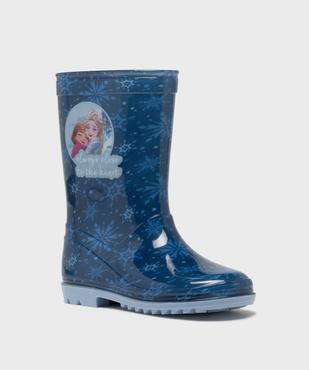 Bottes de pluie à semelle crantée imprimées fille - La Reine des Neiges vue2 - REINE DES NEIGE - GEMO