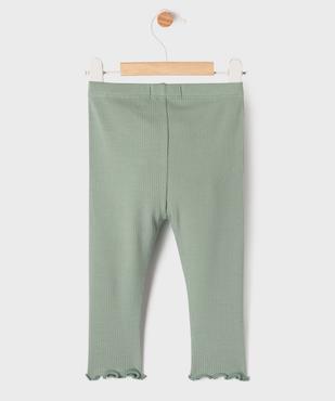Legging en maille côtelée avec bas froncé bébé fille  vue3 - GEMO 4G BEBE - GEMO