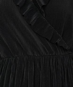 Robe femme plissée avec col cache-cœur vue6 - GEMO(FEMME PAP) - GEMO