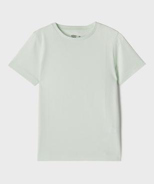 Tee-shirt à manches courtes en coton uni garçon vue1 - GEMO 4G GARCON - GEMO