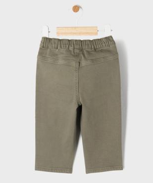 Pantalon en coton stretch bébé garçon vue3 - GEMO 4G BEBE - GEMO