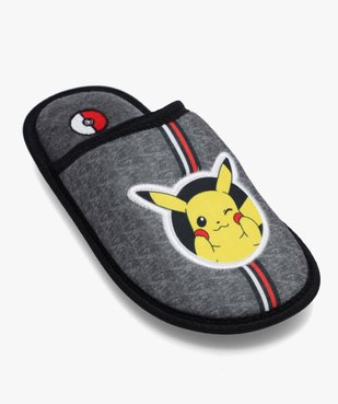 Chaussons garçon mules en jersey Pikachu - Pokémon vue5 - POKEMON - GEMO