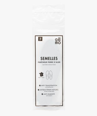 Semelles adultes fraîcheur Pierre d'Alun - Taille du 36/37 au 44/45 vue2 - GEMO(ENTRETIEN) - GEMO