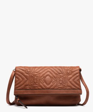 Sac besace femme forme pochette à rabat matelassé vue1 - GEMO (ACCESS) - GEMO