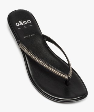 Mules femme façon tongs ornées de strass vue5 - GEMO (CASUAL) - GEMO