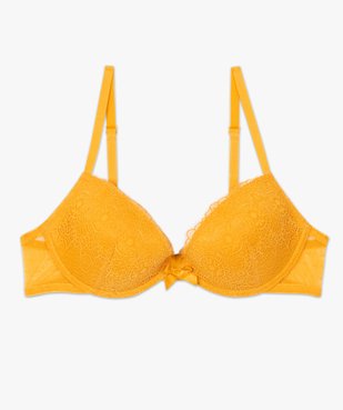Soutien-gorge à bonnets coqués en dentelle vue4 - GEMO(HOMWR FEM) - GEMO